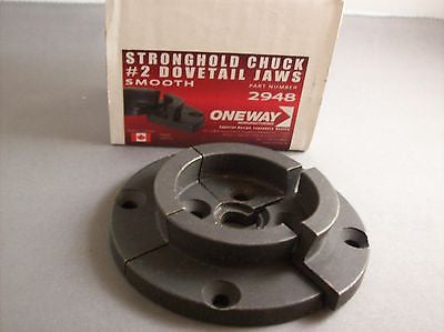 Woodturning Oneway #2 Smooth Dovetail Jaws # 2948 for the Stronghold Chuck