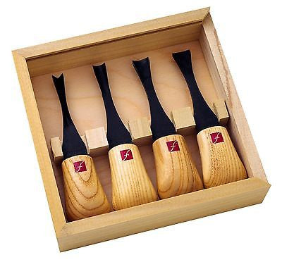 Flexcut Wide Palm Tool Set FR404, 4 piece