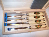 Two Cherries 4pc Bevel Edged Chisel boxed set 500-1559