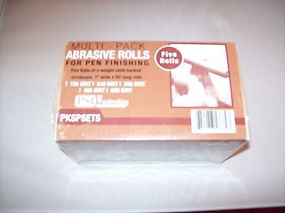 Woodworking Multi pack Abrasive Rolls, 5 grits
