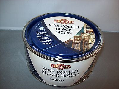 Liberon Neutral Black Bison Paste Wax 500ml