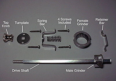 Woodtuirning 12" Pepper Grinder Mechanism, Professional Quality (no wood parts)