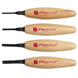 Flexcut Deep U Gouge 4 piece Micro Tool Set MT500