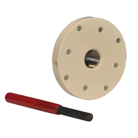 Oneway 4" Carbon Steel Faceplate, 1x8tpi